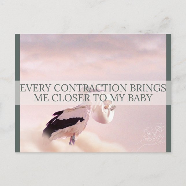 Cartão Postal De Festividades Cartão de Afirmação de Nascimento (Frente)