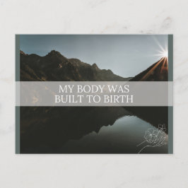 Cartão Postal De Festividades Cartão de Afirmação de Nascimento