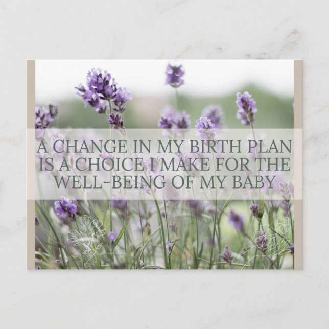 Cartão Postal De Festividades Cartão de Afirmação de Nascimento (Frente)