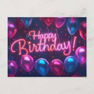 Cartão Postal De Festividades Cartão de Aniversário Feliz