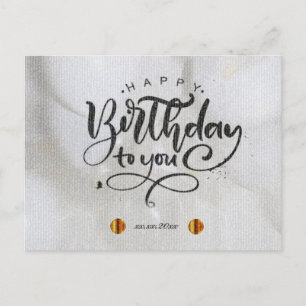 Cartão Postal De Festividades Cartão de Aniversário Feliz