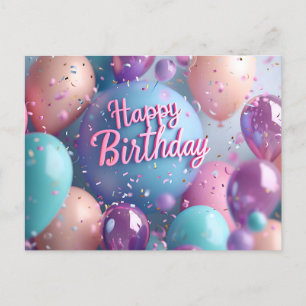 Cartão Postal De Festividades Cartão de Aniversário Feliz