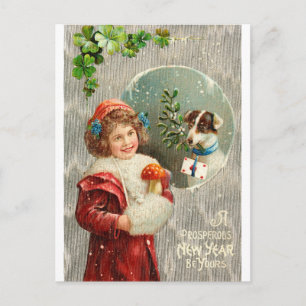 Cartão Postal De Festividades Cartão de Ano Novo
