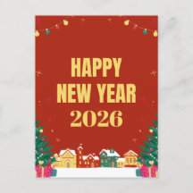 Cartão de Ano Novo 2026 – Cartão de Felicitações F