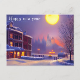 Cartão Postal De Festividades Cartão de Ano Novo Feliz