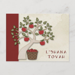 Cartão Postal De Festividades Cartão de Ano Novo Judaico