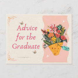 Cartão Postal De Festividades Cartão de Aviso de Graduação Engraçado e Bonito