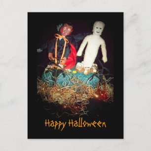 Cartão Postal De Festividades Cartão de Boas Festas de Halloween Monstro Mash