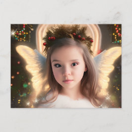 Cartão Postal De Festividades Cartão de Férias do Pequeno Anjo Coordenado