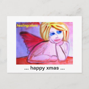 Cartão Postal De Festividades cartão de férias healingcolors