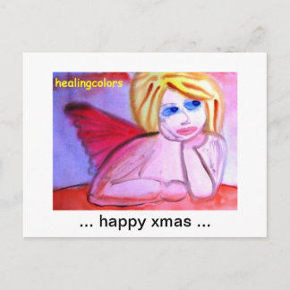 Cartão Postal De Festividades cartão de férias healingcolors