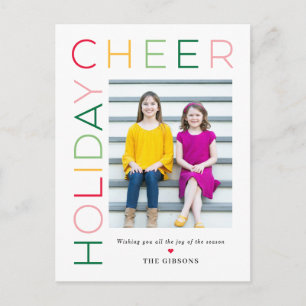 Cartão Postal De Festividades Cartão de Férias Moderno EDITÁVEL COLOR So Bright