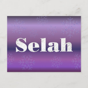 Cartão Postal De Festividades Cartão de Férias Selah