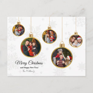 Cartão Postal De Festividades Cartão de Foto de Natal e Ano Novo Feliz