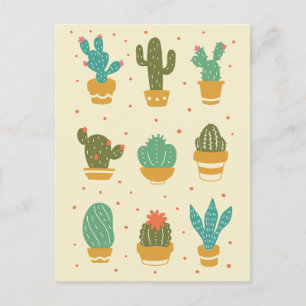 CARTÃO POSTAL DE FESTIVIDADES CARTÃO DE GREETING DE SUCCULENTES