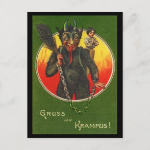 Cartão Postal De Festividades Cartão de Gruss Vom Krampus
