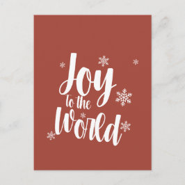 Cartão Postal De Festividades Cartão de Natal Alegria para o Mundo 