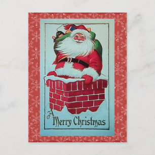 Cartão Postal De Festividades Cartão de Natal Antigo