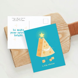 Cartão Postal De Festividades Cartão de Natal Big Cheese