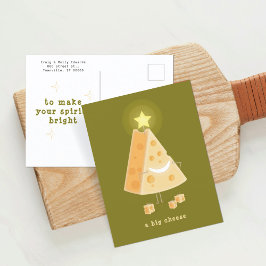 Cartão Postal De Festividades Cartão de Natal Big Cheese