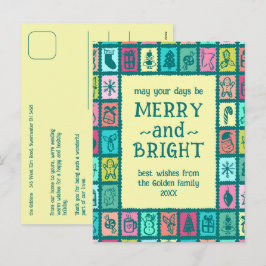 Cartão Postal De Festividades Cartão de Natal Caprichoso Personalizado Fofo
