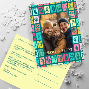Cartão Postal De Festividades Cartão de Natal Caprichoso Personalizado Fofo