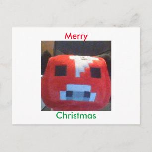 Cartão Postal De Festividades Cartão de Natal da animação de porão.