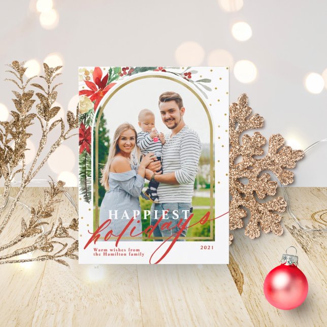 Cartão Postal De Festividades Cartão de Natal de Arch de Fotografia da Família d (Criador carregado)