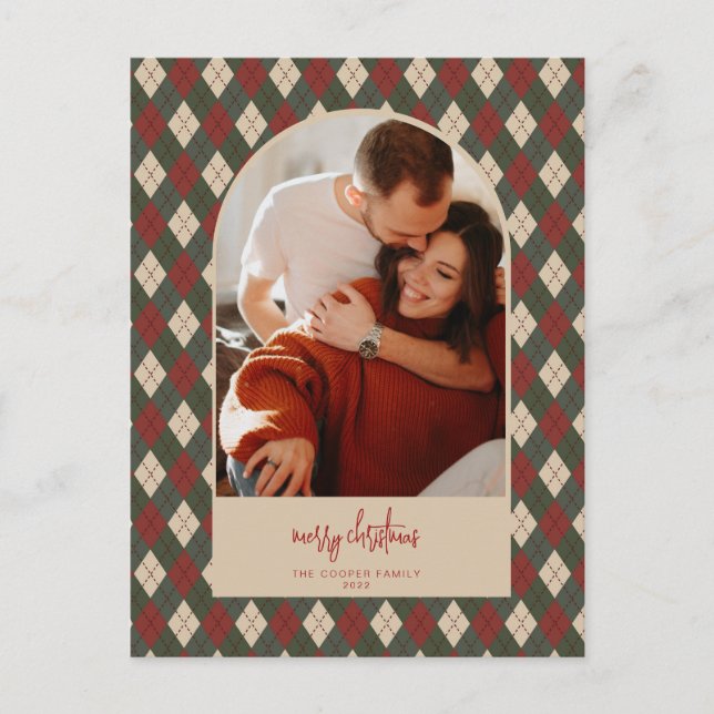 Cartão Postal De Festividades Cartão de Natal de Arte Moderna (Frente)