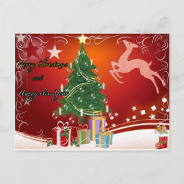 Cartão Postal De Festividades Cartão de Natal de Férias