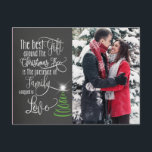 Cartão Postal De Festividades Cartão de Natal de Foto Chalkboard<br><div class="desc">Cartão de Natal de Foto Chalkboard</div>