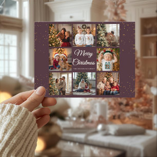 Cartão Postal De Festividades Cartão de Natal de Foto Elegant 8