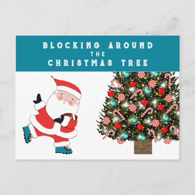 Cartão Postal De Festividades Cartão de Natal de Futebol (Frente)