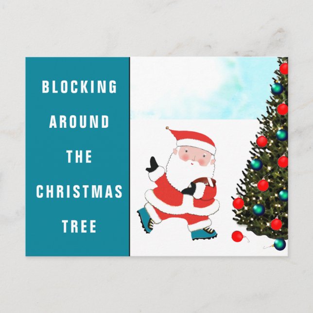 Cartão Postal De Festividades Cartão de Natal de Futebol (Frente)