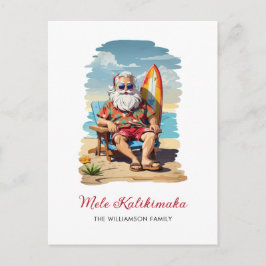 Cartão Postal De Festividades Cartão de Natal de Quadro de Papais noeis Mele Kal