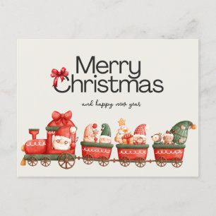 Cartão Postal De Festividades Cartão de Natal do Trem Caprichoso