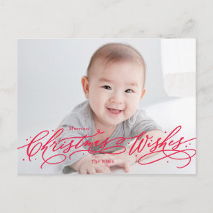 Cartão Postal De Festividades Cartão de Natal Editável Colorido de Férias