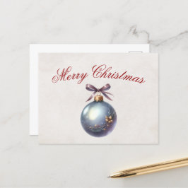 Cartão Postal De Festividades Cartão de Natal Elegante