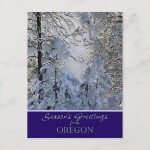 Cartão Postal De Festividades Cartão de Natal em Oregon/cartões de posto específ