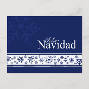 Cartão Postal De Festividades Cartão de Natal espanhol Feliz Navidad