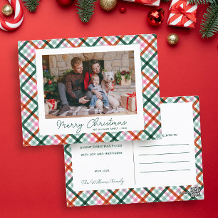 Cartão Postal De Festividades Cartão de Natal Família Moderna Feliz Natal