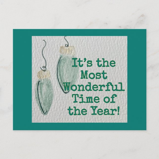 Cartão Postal De Festividades Cartão de Natal Familiar - Mais Maravilhoso - Cart (Frente)