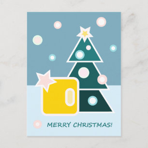 Cartão Postal De Festividades Cartão de Natal Feliz