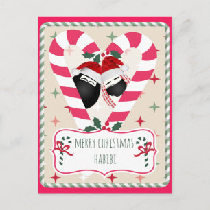 Cartão Postal De Festividades Cartão de Natal Feliz Habibi