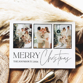 Cartão Postal De Festividades Cartão de Natal Fotográfico, Feliz Natal Moderno