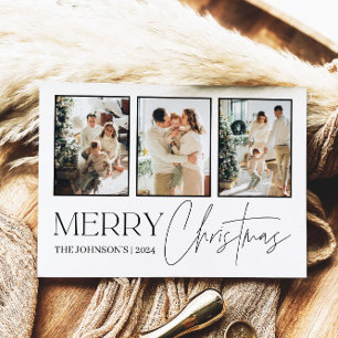Cartão Postal De Festividades Cartão de Natal Fotográfico, Feliz Natal Moderno