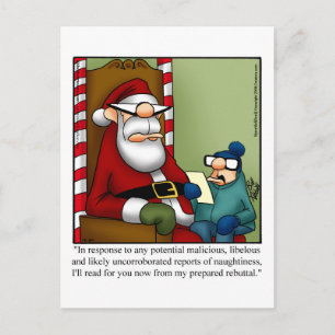Cartão Postal De Festividades Cartão de Natal Humor de papais noeis