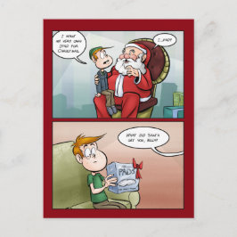 Cartão Postal De Festividades Cartão de Natal incompreensível