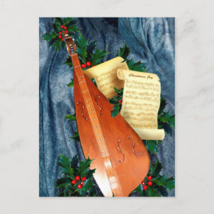 Cartão Postal De Festividades Cartão de Natal Musical