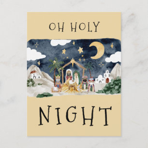 Cartão Postal De Festividades Cartão de Natal para Natividade Americano Africano